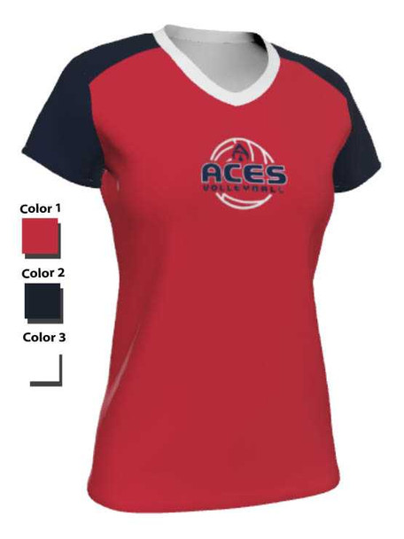 Control Series - Quick Ship "Cap Sleeve Approach" Custom Sublimated Volleyball Jersey Short Sleeve Volleyball Jerseys All Sports Uniforms