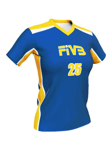 Control Series - Quick Ship "Short Sleeve Cross Court" Custom Sublimated Volleyball Jersey Short Sleeve Volleyball Jerseys All Sports Uniforms