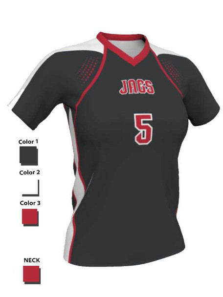 Control Series - Quick Ship "Short Sleeve Torrent" Custom Sublimated Volleyball Jersey Short Sleeve Volleyball Jerseys All Sports Uniforms
