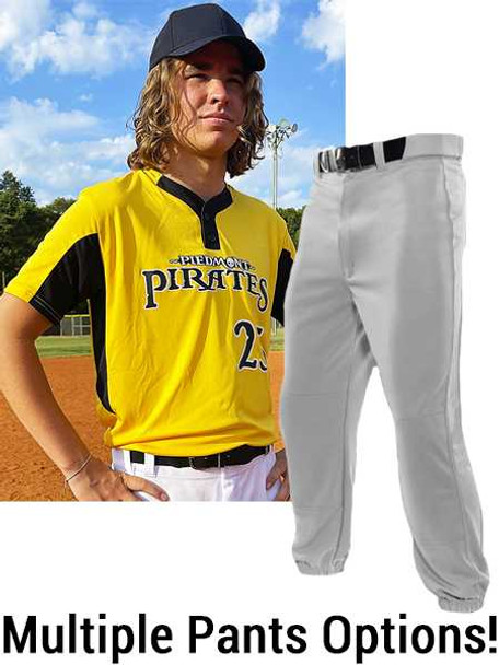 Adult/Youth "Bounty" Two-Button Baseball Uniform Set Two-Button Sets All Sports Uniforms