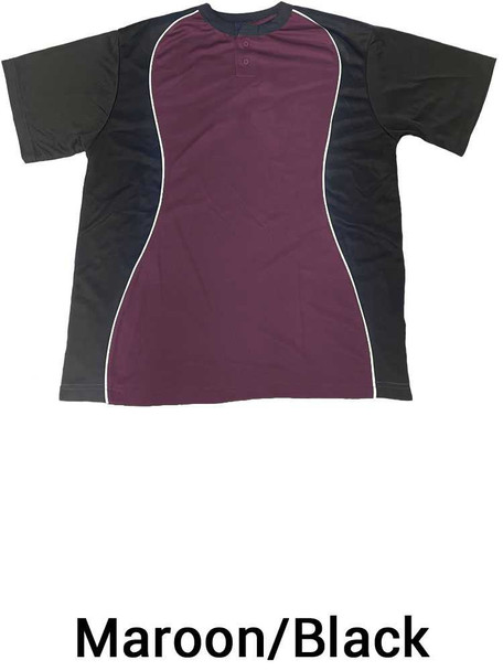 Youth "Instinct" 2 Button Baseball Jersey Youth Two-Button Jerseys All Sports Uniforms