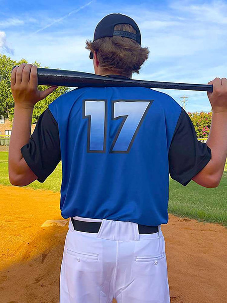 Youth "Instinct" 2 Button Baseball Jersey Youth Two-Button Jerseys All Sports Uniforms