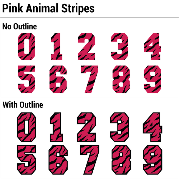 Animal Stripes Numbers Decoration Products All Sports Uniforms