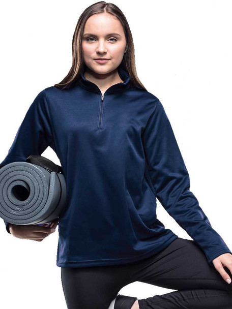 Womens "Attain" Unlined 1/4 Zip Coaches Pullover Womens Coaches Pullovers All Sports Uniforms