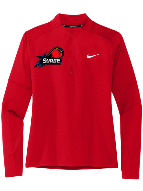 Womens Nike "Element" 1/2 Zip Coaches Pullover