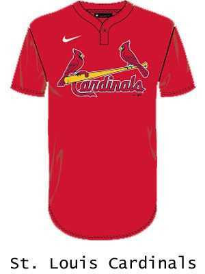 Nike MLB Replica Moisture Control One-Button League Jersey - Order League Baseball Admin Products All Sports Uniforms