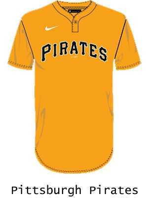 Nike MLB Replica Moisture Control One-Button League Jersey - Order League Baseball Admin Products All Sports Uniforms