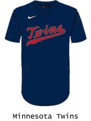 Nike MLB Replica Moisture Control One-Button League Jersey - Order League Baseball Admin Products All Sports Uniforms