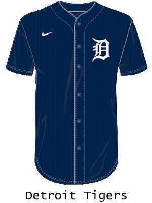 Nike MLB Replica Moisture Control Button Front League Jersey - Order League Baseball Admin Products All Sports Uniforms