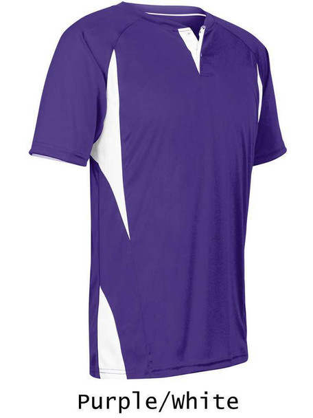 Adult/Youth "Wild Card" Decorated Two-Button Baseball League Jersey - Order League Baseball Admin Products All Sports Uniforms