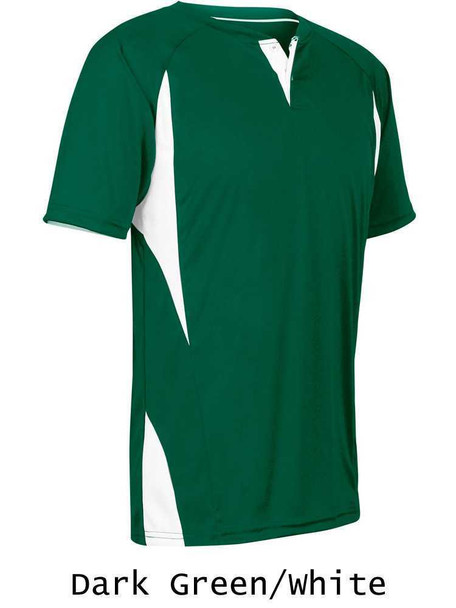 Adult/Youth "Wild Card" Decorated Two-Button Baseball League Jersey - Order League Baseball Admin Products All Sports Uniforms