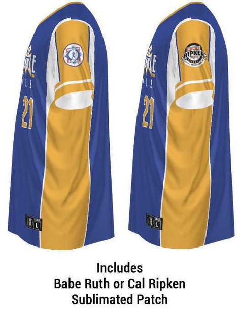 Adult/Youth "The Show" Sublimated Babe Ruth/Cal Ripken Baseball League Jersey - Order League Baseball Admin Products All Sports Uniforms