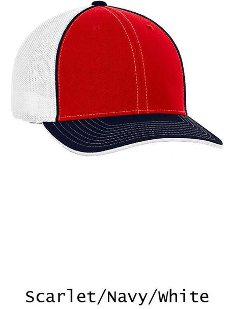 Tri-Color Trucker Mesh Moisture Control Baseball League Cap League Baseball Admin Products All Sports Uniforms