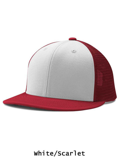 Trucker Snapback Two-Tone Baseball League Cap - Order League Baseball Admin Products All Sports Uniforms