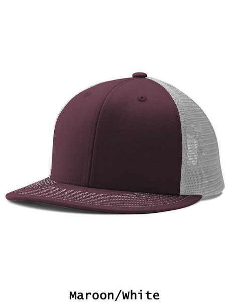 Trucker Snapback Two-Tone Baseball League Cap - Order League Baseball Admin Products All Sports Uniforms