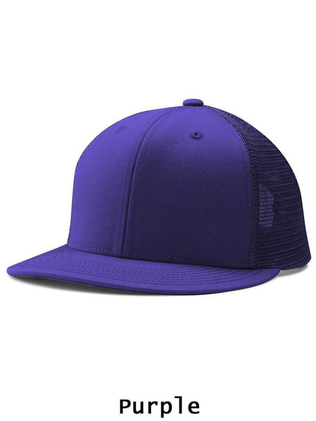 Trucker Snapback Solid Baseball League Cap - Order League Baseball Admin Products All Sports Uniforms