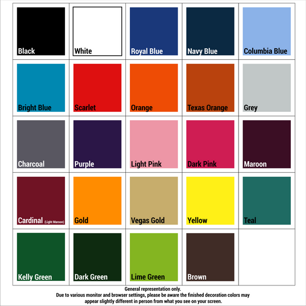 PRINTED Team Name - Coaches Pullover - Upper Left or Right Chest Decoration Products All Sports Uniforms