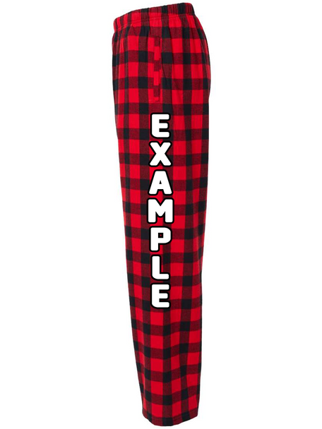 Vertical Team Name - Left or Right Leg - Decorated Deals Decoration Products All Sports Uniforms