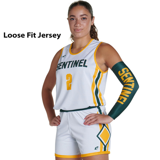 Quick Ship - Womens/Girls "Juke" Custom Sublimated Reversible Basketball Uniform