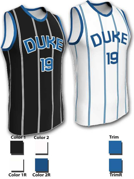 Quick Ship - Adult/Youth "Hangtime" Custom Sublimated Reversible Basketball Uniform Control Series Adult Reversible Basketball All Sports Uniforms