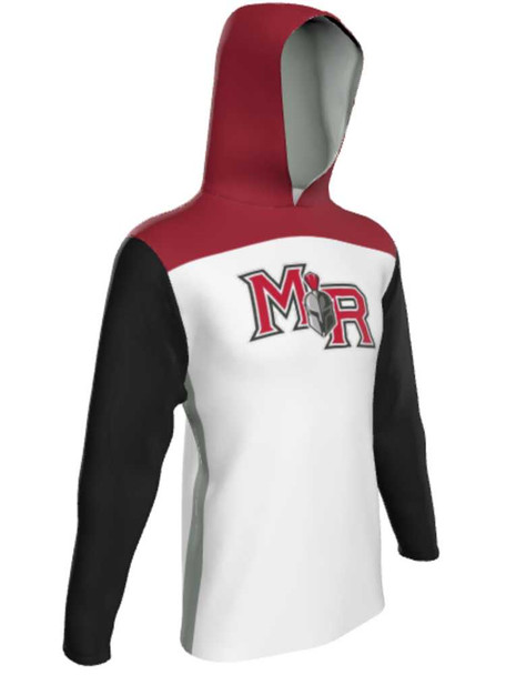 Control Series - Adult/Youth "Sideline" Custom Sublimated Long Sleeve Hooded Shooting Shirt Hooded Sublimated Shooting Shirts All Sports Uniforms