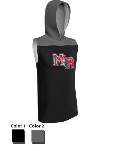 Control Series - Adult/Youth "Sideline" Custom Sublimated Sleeveless Hooded Shooting Shirt Hooded Sublimated Shooting Shirts All Sports Uniforms