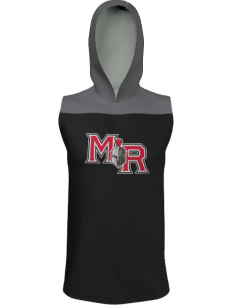 Control Series - Adult/Youth "Sideline" Custom Sublimated Sleeveless Hooded Shooting Shirt Hooded Sublimated Shooting Shirts All Sports Uniforms