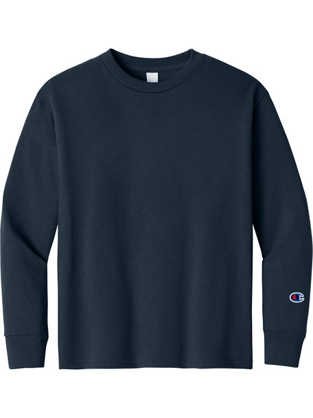 Youth Champion "Classic" 100% Cotton Long Sleeve Tee
