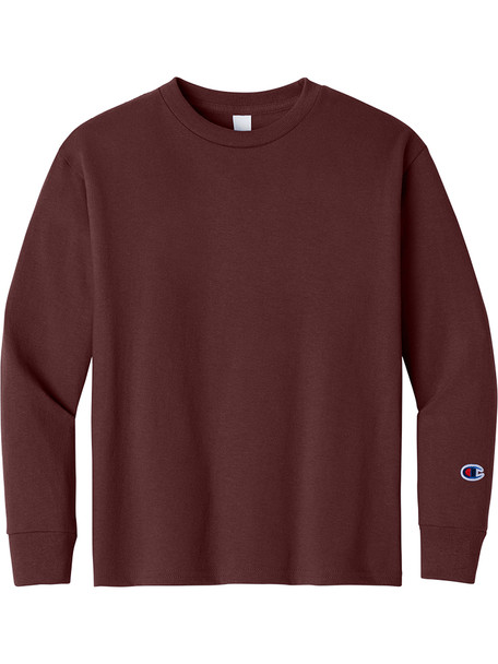 Youth Champion "Classic" 100% Cotton Long Sleeve Tee