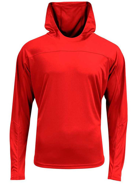 Adult "Airflex" Performance Wicking 4 Way Stretch Hoodie Tee Adult All Sports Uniforms