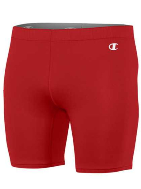 Womens Champion 4" Inseam"Double Dry Compression" Moisture Wicking Short Womens Tops All Sports Uniforms