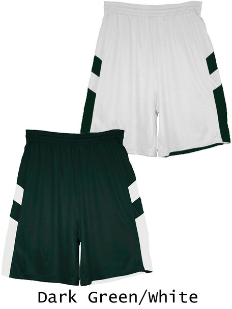 Adult 9" Inseam "Crackerjack" Reversible Basketball Shorts