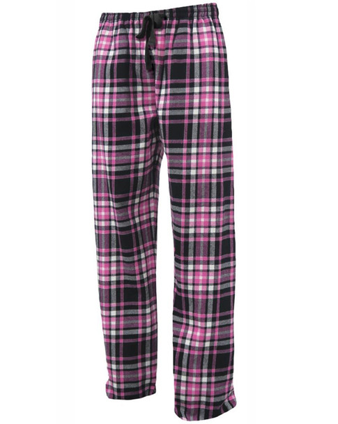 Youth Pennant "Double Brushed Flannel" Black/Pink Pajama Pants