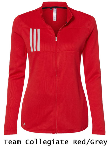 Womens Adidas 3 Stripes Full Zip Coaches Jacket