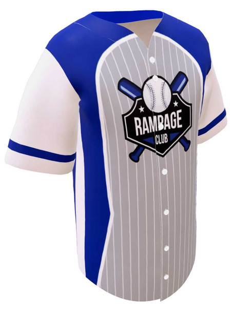 Control Series - "Batter" Custom Sublimated Button Front Baseball Jersey Button Fronts All Sports Uniforms