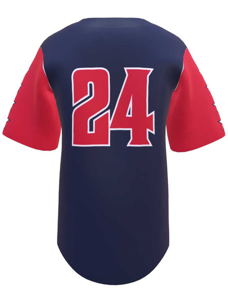 Control Series - "Round Trip" Custom Sublimated Button Front Baseball Jersey Button Fronts All Sports Uniforms