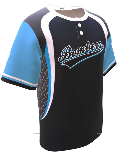 Control Series - "Sacrifice" Custom Sublimated 2 Button Baseball Jersey 2 Buttons All Sports Uniforms