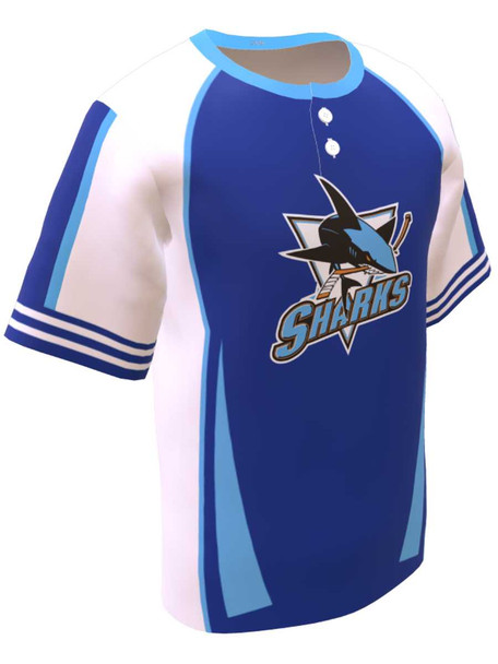 Control Series - "Golem" Custom Sublimated 2 Button Baseball Jersey 2 Buttons All Sports Uniforms