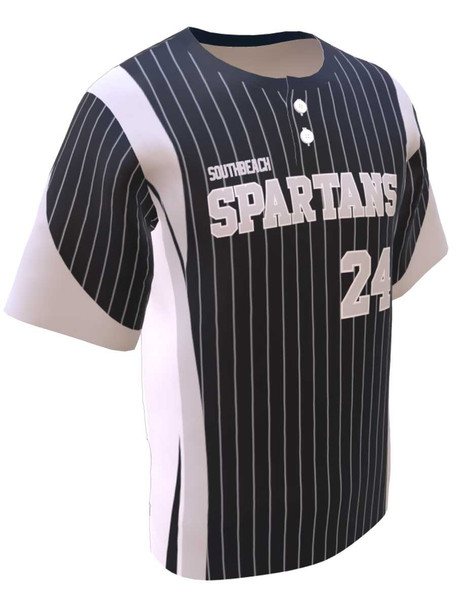 Control Series - "Spartan" Custom Sublimated 2 Button Baseball Jersey 2 Buttons All Sports Uniforms