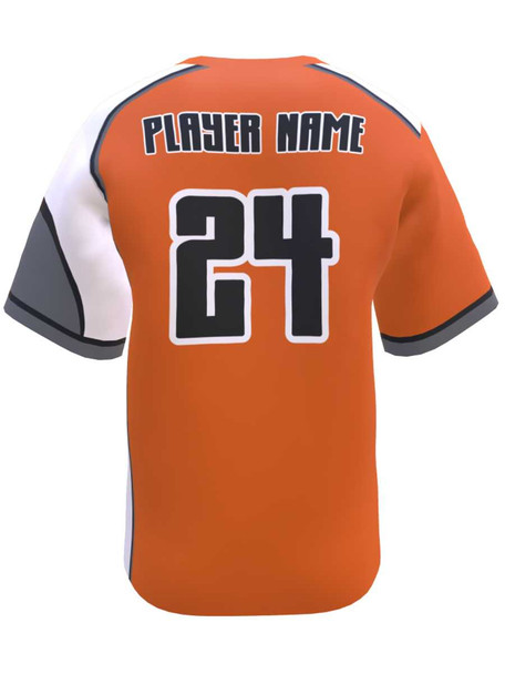 Control Series - "Wolverine" Custom Sublimated 2 Button Baseball Jersey 2 Buttons All Sports Uniforms