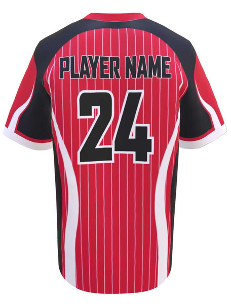 Control Series - "Slugger II" Custom Sublimated Baseball Jersey Crew Neck / V-Necks All Sports Uniforms