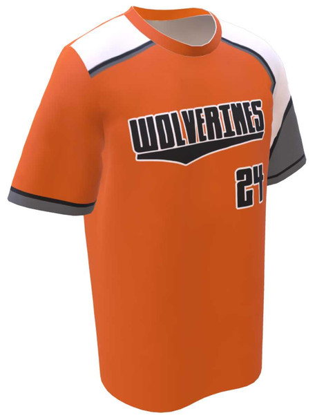 Control Series - "Wolverine" Custom Sublimated Baseball Jersey Crew Neck / V-Necks All Sports Uniforms