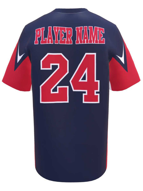 Control Series - "Venom" Custom Sublimated Baseball Jersey Crew Neck / V-Necks All Sports Uniforms