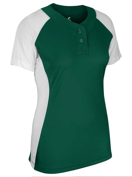 Girls "Infinite" Two-Button Softball Jersey Girls Pullovers All Sports Uniforms