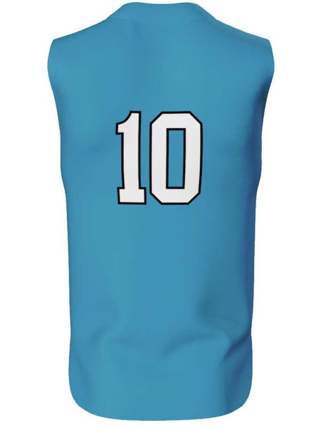 Juice - "Prodigy" Custom Sublimated Sleeveless Button Front Baseball Jersey Sleeveless All Sports Uniforms