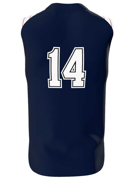 Juice - "Bullpen" Custom Sublimated Sleeveless Button Front Baseball Jersey Sleeveless All Sports Uniforms