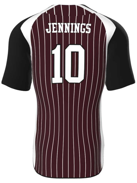 Juice Series - "Base Hitter" Custom Sublimated Button Front Baseball Jersey Button Fronts All Sports Uniforms