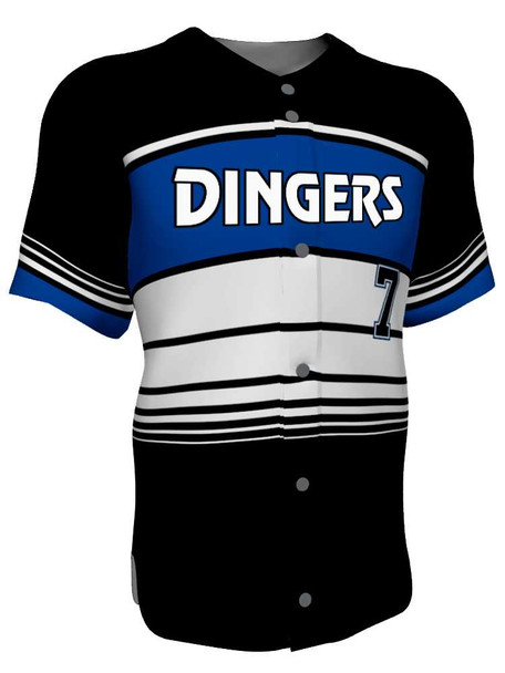 Juice Series - "On Deck" Custom Sublimated Button Front Baseball Jersey Button Fronts All Sports Uniforms