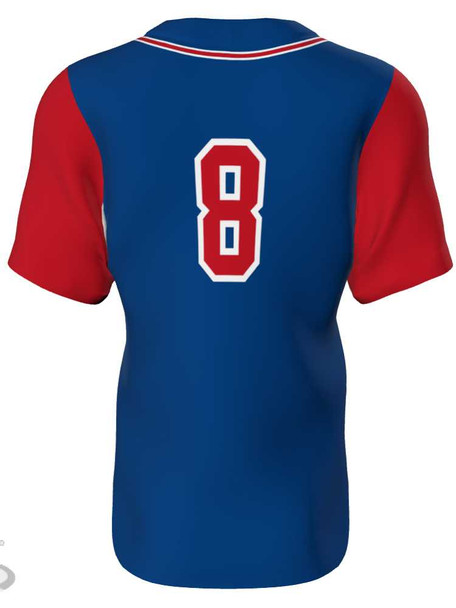Juice Series - "Southpaw Two" Custom Sublimated Button Front Baseball Jersey Button Fronts All Sports Uniforms