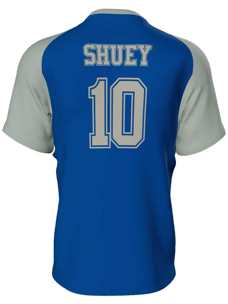 Juice Series - "Curve" Custom Sublimated Two Button Baseball Jersey 2 Buttons All Sports Uniforms